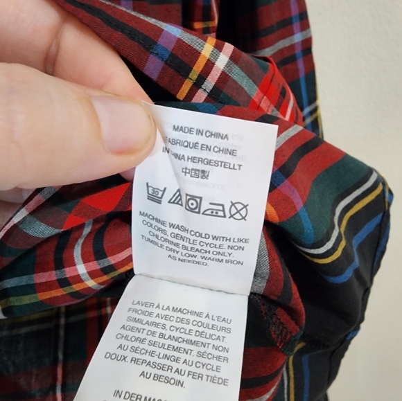 NWT J. Crew Perfect Shirt Womens 2 Stewart Plaid Fall Button Front Collar Shirt - Picture 8 of 13